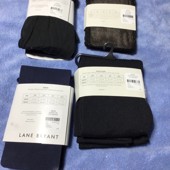 Lane Bryant tights set of 4 A/B NWT - Picture 2 of 3